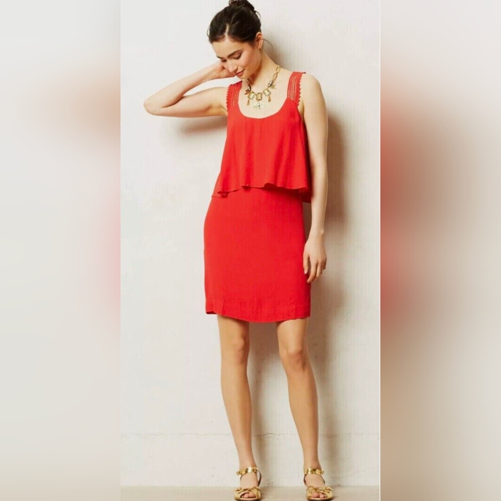 Maeve Tisana Coral Dress Size 0